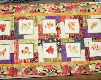 Quilted Fall Leaf Runner/Wall Hanging