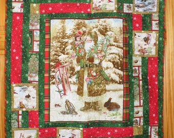 Father Christmas Lap Quilt