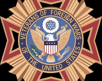 Veterans of Foreign Wars SVG File | VFW Military Pride Clipart | USA Patriot Cut File for Cricut & Silhouette, Emblem, Digital files
