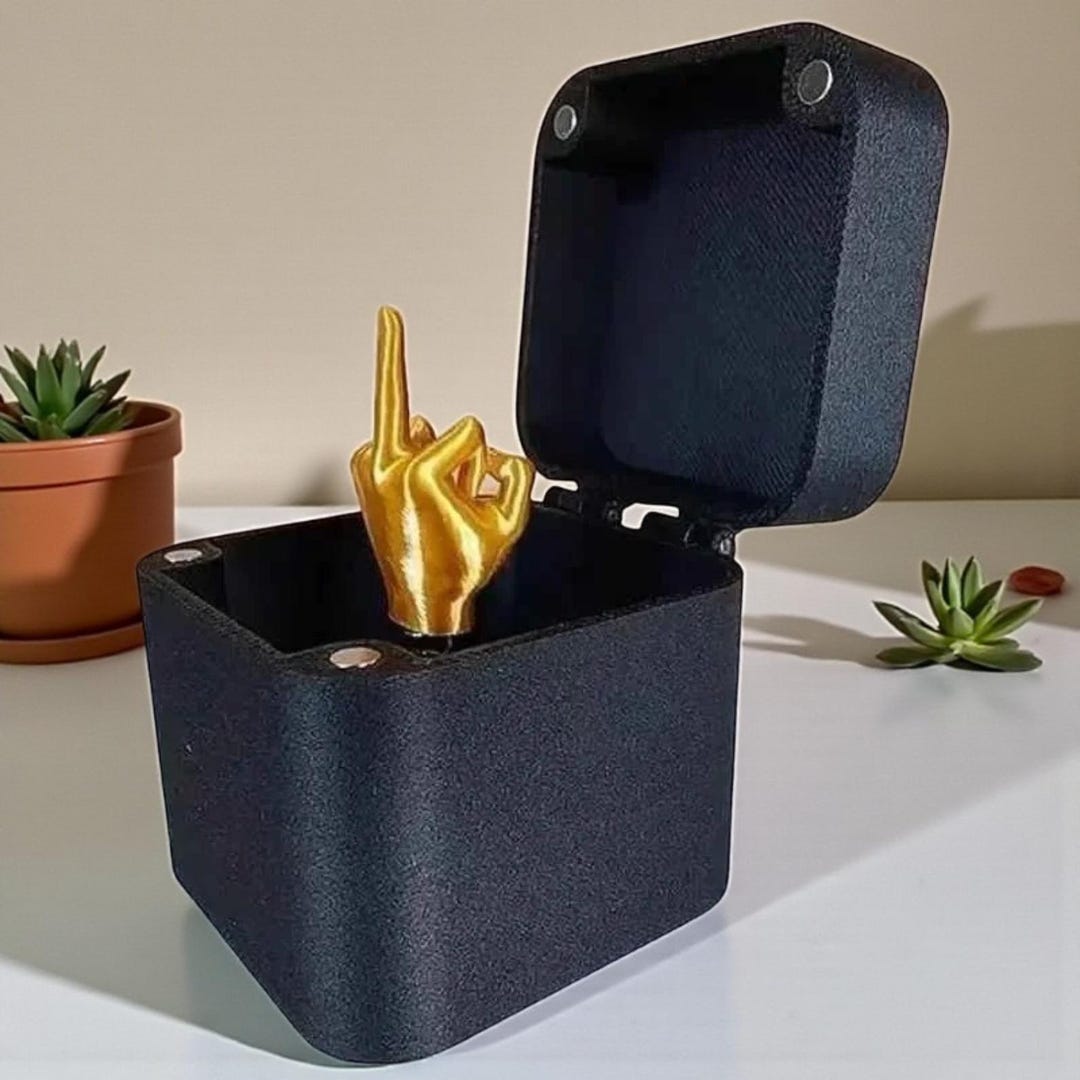 Funny Pop-up Gift Box, Middle Finger Surprise Box, Prank Gag Toy for ...
