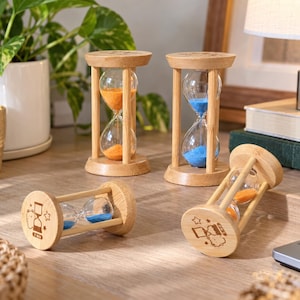 Sanduhr aus Holz, 3, 5, 10, 15, 30 Minuten, Tischdekoration, Wohnzimmerschmuck, Geburtstagsgeschenk