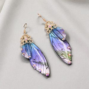 Dämonentöter Anime Ohrringe, Shinobu Kocho Anime inspirierte Ohrringe, Geschenk für Anime Fans