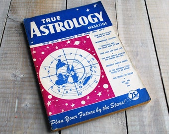 Vintage True Astrology June/July 1950 Magazine 74th birthday present for Taurus or Cancer