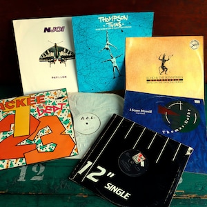 Lot of 7 Records, Synth Pop, New Wave, Art Rock, Ska - 12&quot; Vinyl 45s & 33s