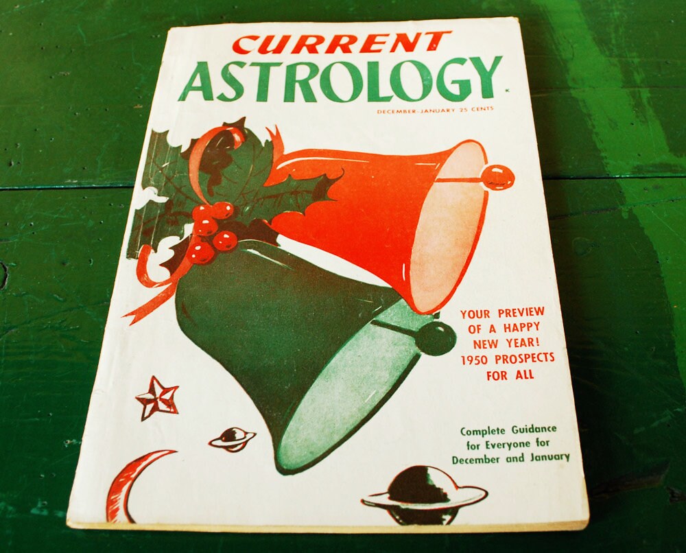 Vintage Current Astrology Magazine, December 1949 to January 1950