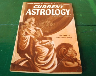 Vintage Astrology Magazine, Aug/Sept 1950 Issue, Leo Virgo Birthday Present