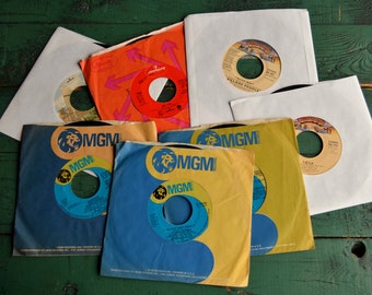 Lot of 7  Classic Disco 45s From the 1970s, Gloria Gaynor, Village People, Ohio Players