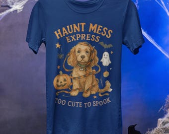 Cute Puppy Halloween PNG, Spooky Season Shirt Design (Digital Download)