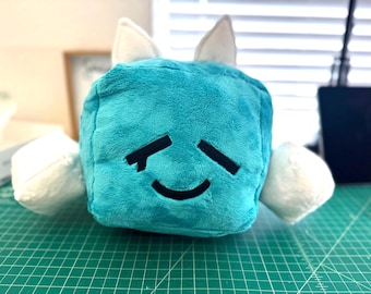 The big Cube- JSAB/ Just Shapes & Beats “Friend” character plush/ plushie/ stuffy/ stuffed animal- JSaB unofficial toy