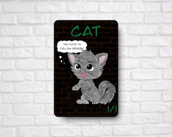 1/1 Katze Token (für Magic the Gathering) Steine Sammlung