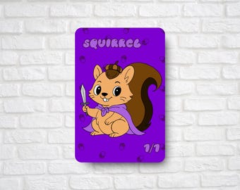 1/1 Eichhörnchen Token (für Magic the Gathering) Eicheln