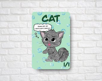 1/1 Katzenspielstein (für Magic the Gathering) Bubbles Collection