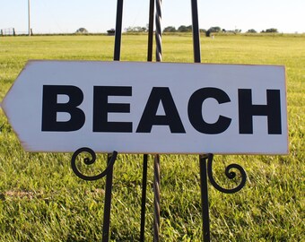Wooden Beach Wall Hanging/Beach Themed Sign/Beach Gift/Beach Wall Decor/Cabin Decor/Beach Directional Sign/Cabin Sign/Rustic Home Decor