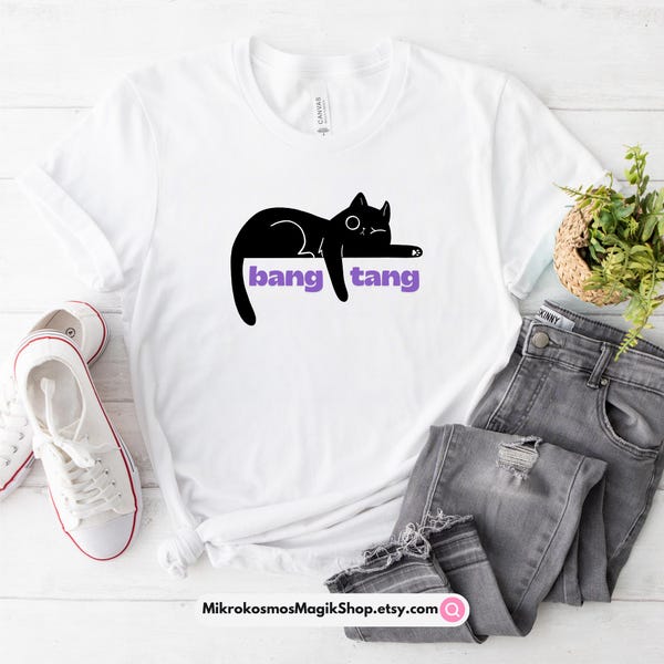 Black Cat T-Shirt | Bang Tang Fan-Inspired Tee