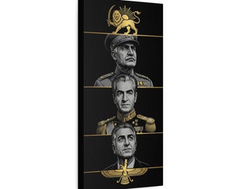 The Persian Kings, Pahlavi Dynasty Canvas Print