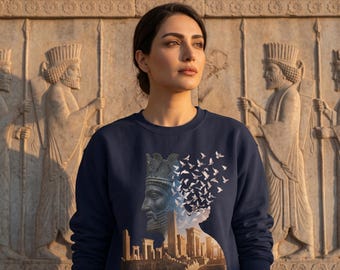 The Pioneer of Global Freedom Unisex sweatshirt | Cyres the great King silhouette