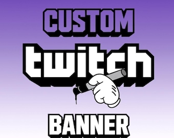 Custom Twitch Banner | Personalized Digital Art Banner for Streamers, Gamers & Creators