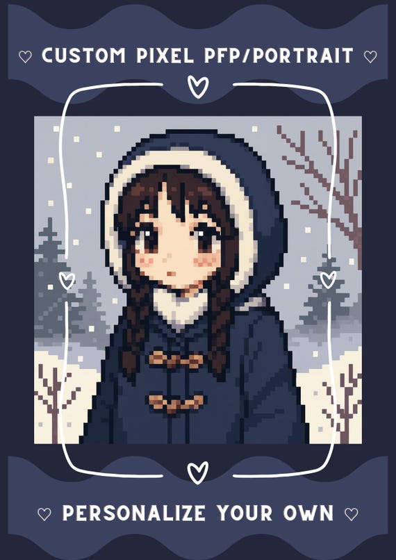 CUSTOM Pixel Art Pfp/Portrait | Commission Art | Seasonal