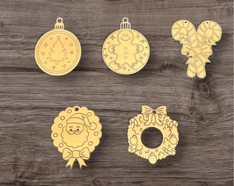 Color Your Own Christmas Ornament Kit – DIY Craft, Creative Gift, Stocking Stuffer