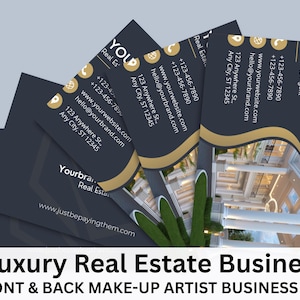 Lyxigt visitkort för fastigheter: Modern marknadsföring för fastighetsmäklare (digital)