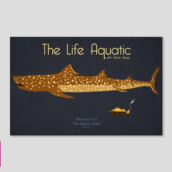The Life Aquatic with Steve Zissou - Jaguar Shark Movie Poster