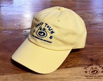 Toady Town - Good Enough for Anybody! - Yellow Dad Hat - Baseball Cap