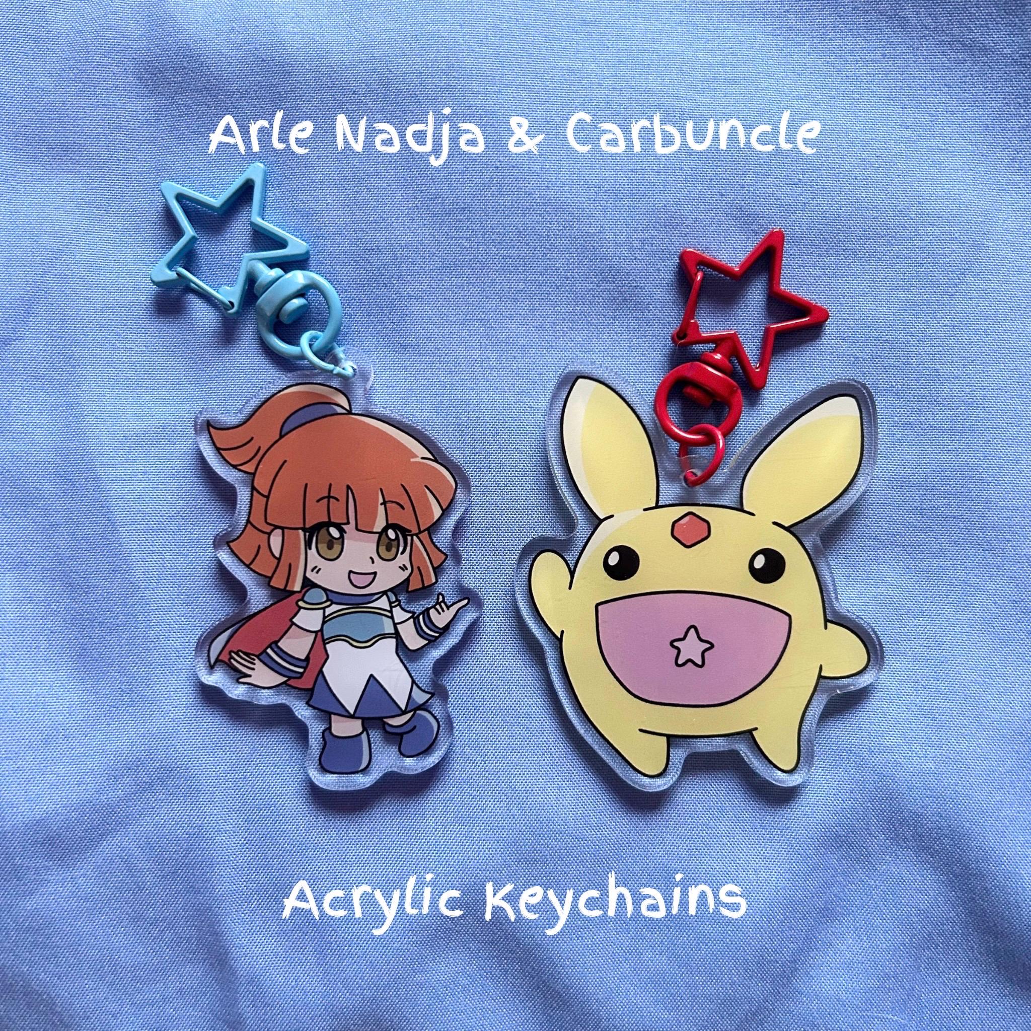 Arle Nadja and Carbuncle: Puyo Puyo Double-sided Acrylic Keychains