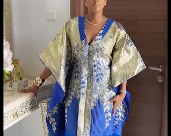 African Damask Boubou: Nigerian Kaftan Maxi Dress, Danshiki, Jalabia, wedding dress, rich Aunty vibes