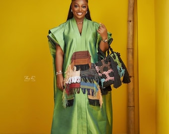 Ankara Midi Dress |African Boubou | Danshiki | Kaftan | Jalabiya | Rich Aunty | Nigerian Dress| Party Dress | Boubou| African Dress |