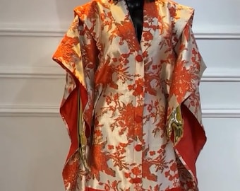 African Damask Boubou: Nigerian Kaftan Maxi Dress, Danshiki, Jalabia, wedding dress, rich Aunty vibes