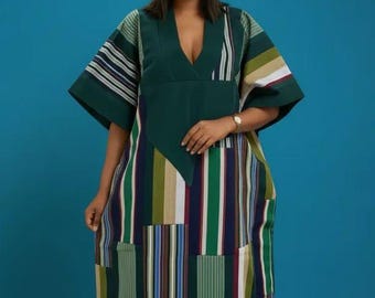 African Aso Oke bubu, Nigerian Kaftan Maxi Dress, Danshiki, Jalabia, wedding dress, rich Aunty vibes