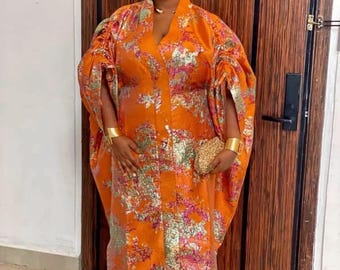 Damask bubu  |African Boubou | Danshiki | Kaftan | Jalabiya | Rich Aunty | Nigerian Dress| Party Dress | Boubou| wedding dresses