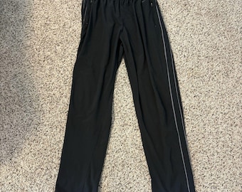 Vintage Nike XL Fit Dry Athletic Running Gym Men's Pants Light Weight Zip Black