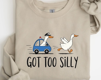 Got to Silly Goose Stamps, Cute Silly Goose, Funny T-shirt,  Cottage Core, Cute Shirt, Funny Shirt, Aesthetic Shirt, Gift for Feral Goose