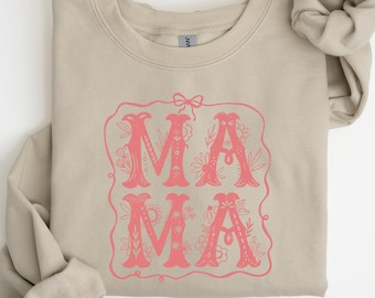 Mama Shirt, Toile Floral Mama Shirt, Pregnancy Announcement Boy, Mom Life Shirt, Cute Mom Mothers Day Gift, New Mom Shirt