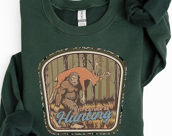 Jagdsaison Ich wäre eher Jagd-Sweatshirt, Bigüße Hoodie, Jagd-Liebhaber-Shirt, Hirsch-Horn, Hirsch-Jagd-Natur-Shirt, Geschenk für Jäger