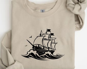 Sailing T-shirt, Sailboat Tee, Ocean Lover Shirt, Nautical Clothing, Sailing Enthusiast.