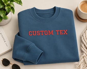 Sudadera personalizada de cuello redondo, regalo para novia, regalo para el Día de la Madre, estilo minimalista.