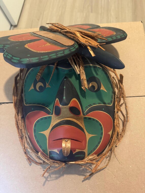 Pacific Northwest Coast Kwakiutl Hand-carved Chief's “dzunukwa