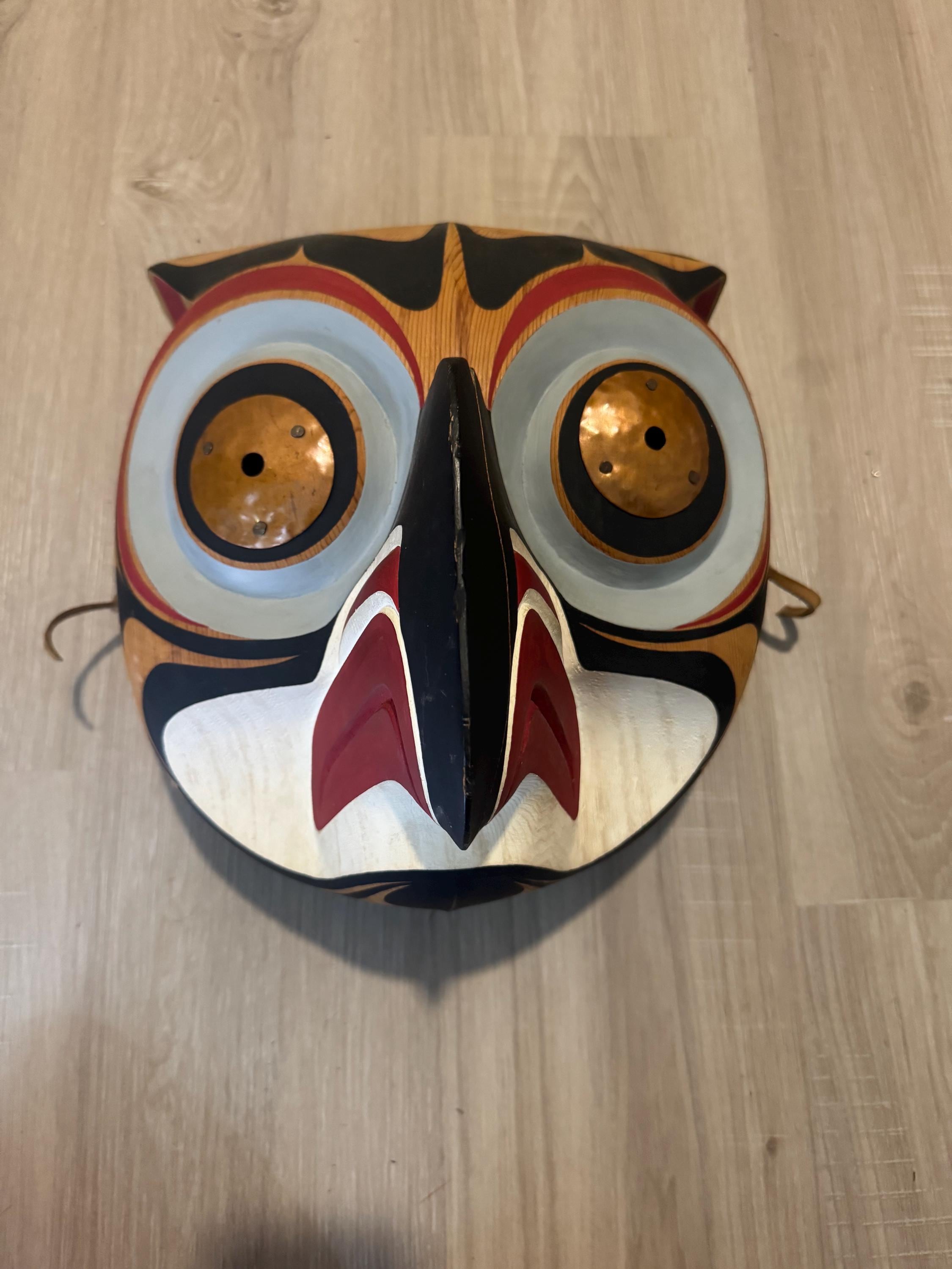 Kwakiutl Mask Oscar Ozzie Matilpi 木製 マスク Kwakiutl Mask Oscar
