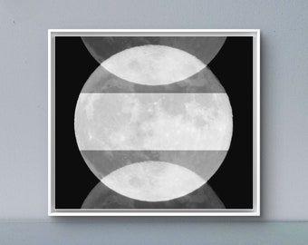 Artistic Photography Print - Moon over Mustang Island