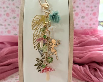 Llavero Kindle de fantasía con hadas, llavero Kindle, accesorio para lectores electrónicos, cadena para llavero Kindle, regalos personalizados para amantes de los libros, llavero Kindle