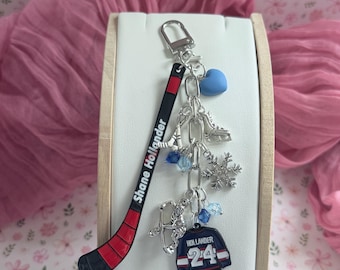 Ice Hockey / Heated rivalry Kindle Charm, Bookish E-reader Accessory, Kindle Charm Chain, Customized Bookish Gifts, Kindle Keychain