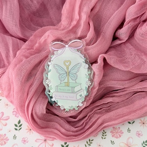 Fantasy whimsical Kindle Grip, Kindle pop socket Bookish E-reader Accessory, Kindle Charm, Customized Bookish Gifts, Kindle Keychain