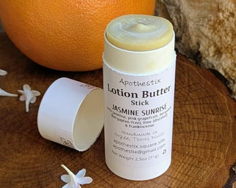 Lotion Bar, JASMINE SUNRISE SCENT, Intense Moisturization, Natural Ingredients, Eco-Friendly