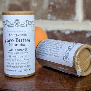 Solid Face Moisturizer Stick: Blemish Balm, Natural Ingredients, Travel & Eco-Friendly Push Up Tube, Choose A Scent (1.2oz, 34g)