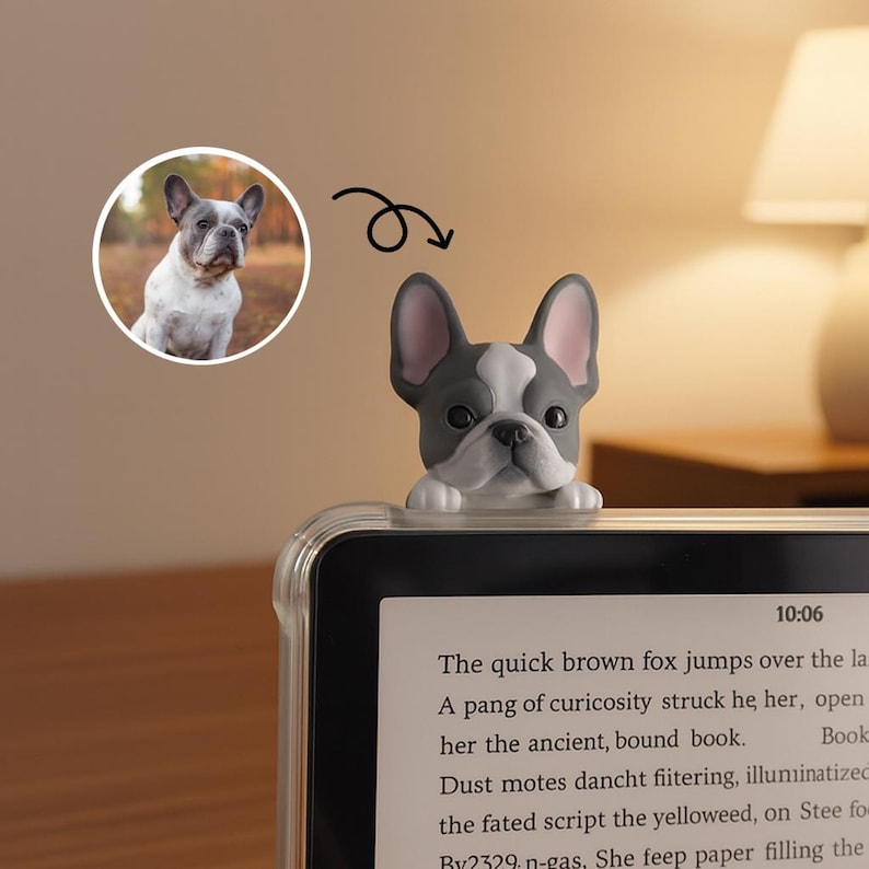 A grey and white dog hipper attached to a screen