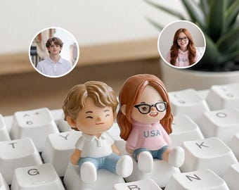 Teclas personalizadas para parejas, teclas artesanales personalizadas para Cherry MX, regalo para juegos, regalo único para San Valentín.
