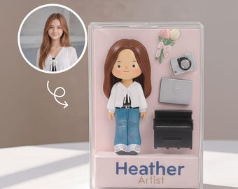 Custom 3D Action Figure, Personalized Figurine in Toy Box, Unique Custom Doll