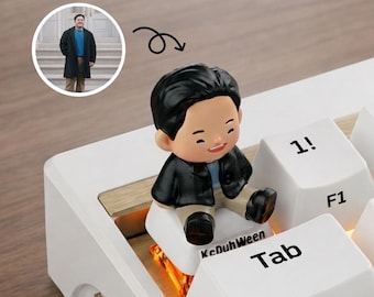 Custom Keycap From Photo, Personalized Resin Keycap, Handmade Artisan Keycaps, Mechanical Keyboard